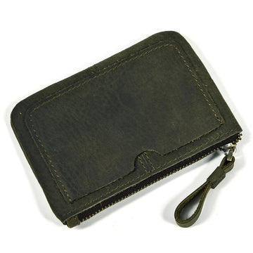 Xajzpa Genuine Leather Little Purse Cowhide Short Purse for coins credit cards portable coin wallet small coin purse